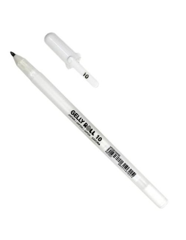 5 bolígrafos de gel blancos resaltadores blancos de 0.031 in, bolígrafo de  gel blanco para artista, adecuado para diseño artístico escolar, diseño