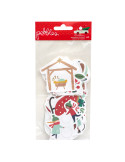Die Cuts Pebbles, Merry Little Christmas, iconos