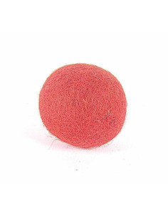Bola Fieltro Rojo. 1cm. 5 uds.