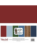 Kit 12´ Echo Park Warm & Cozzy, colores sólidos