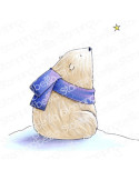 Sello Polar Bear, Wishing upon a Star de Stamping Bella