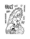 Sello Waffle-Flower Group Hug
