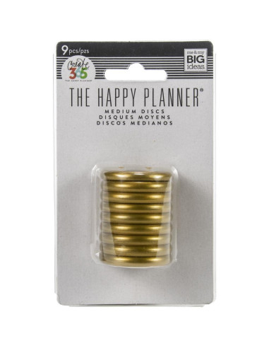Happy planner anillas doradas 1,25"