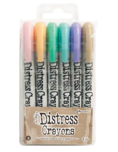 Distress Crayons, Tim Holtz, Set 5, 6 unid