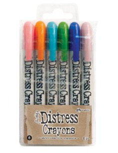 Distress Crayons, Tim Holtz, Set 6, 6 unid