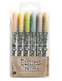 Distress Crayons, Tim Holtz, Set 8, 6 unid
