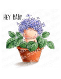 Sello Hydrangea Baby in a Pot de Stamping Bella