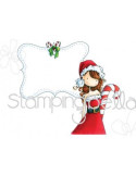 Sello Chrystal\'s Christmas Label de Stamping Bella