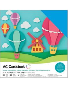 Cardstock 12x12" Pack Bright, AC