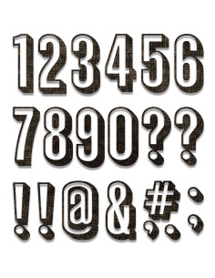 TROQUEL ''S.NUMBERS BY TIM HOLTZ'' SIZZIX