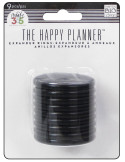 Happy planner anillas negras 1,75"
