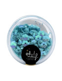 Caja lentejuelas flores azul de Ohnaif