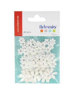 Flores blancas de papel de Artemio