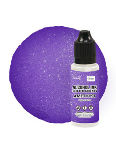 Alcohol Ink glitter accents AMETHYST