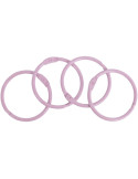 Set 4 anillas 35mm rosa claro de Artis decor