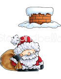 Sello Santa and His Chimney de Stamping Bella