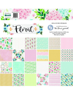 Kit papeles Floral The Flower Journal de El Altillo de los Duendes