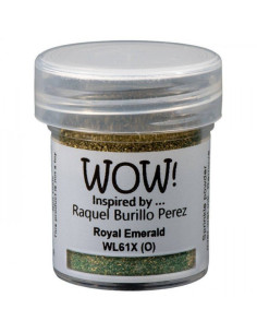 Polvo emboss Royal Emerald WOW!