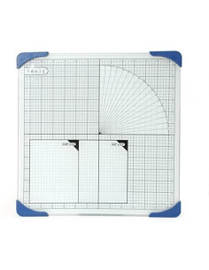 Tabla de corte de vidrio templado con rejilla de medición, 12 x 12 Tonic Studio