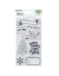 Troquelados etiquetas Mittens and Mistletoe, Crate Paper