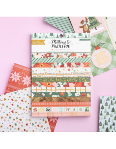 Chipboard Mittens and Mistletoe, Crate Paper