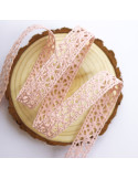 1m lazo crochet rosa