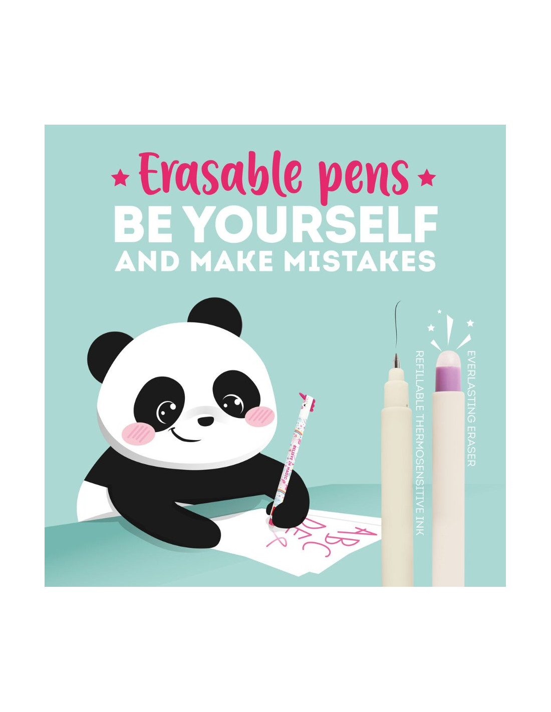 Boligrafo Borrable Legami Unicornio - Tinta Rosa. Bolígrafos y lápices  infantiles . La Superpapelería