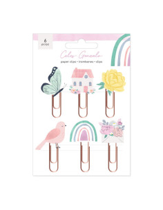 Pinzas Papeleria Kawaii Decorativas Clips Madera Scrapbook