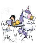 Sello Rosie and Bernie Have a tea Party de Stamping Bella