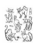 Cling Stamp Tim Holtz Crazy Cats