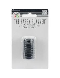 Happy planner anillas negro 0,75"
