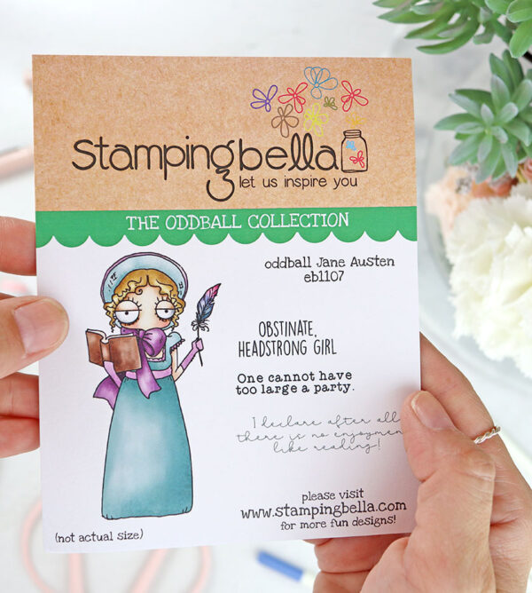 Sello Oddball Jane Austen de Stamping Bella
