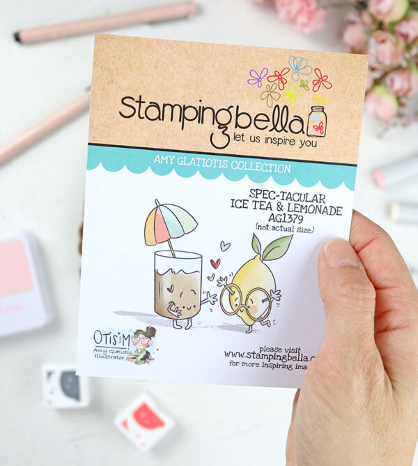 Sello Amy Glatiotis Spec-tacular Ice tea & lemonade de Stamping Bella