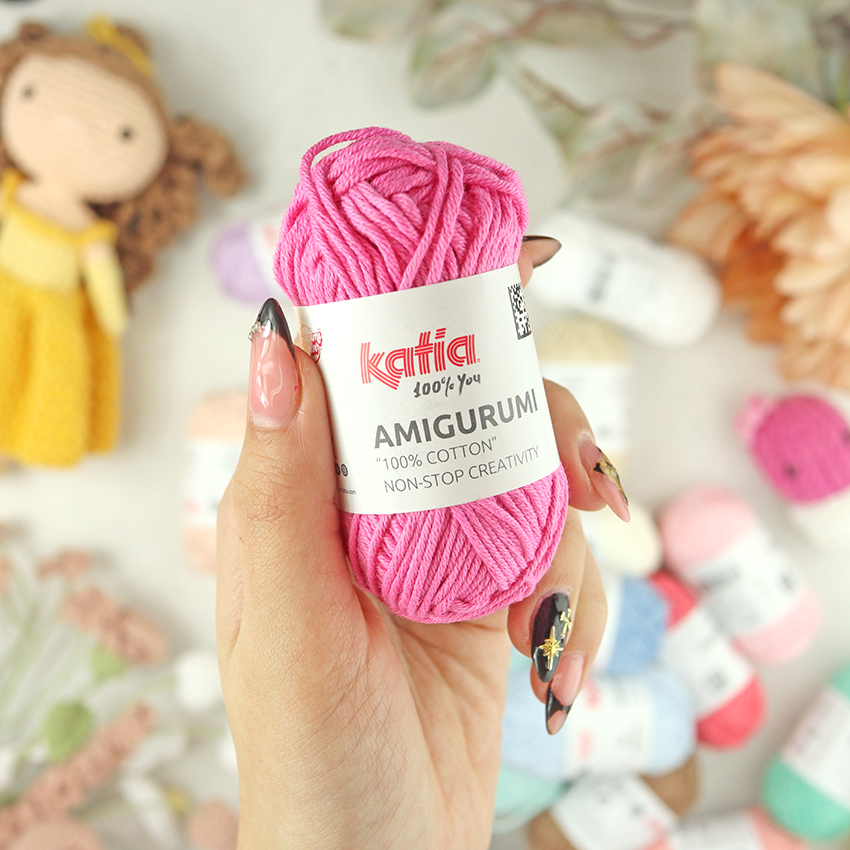 Ovillo Amigurumi 100% algodón Chicle de Katia