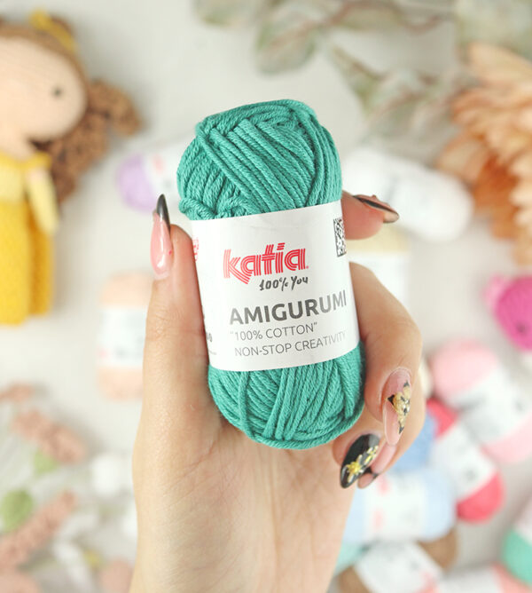 Ovillo Amigurumi 100% algodón Esmeralda de Katia