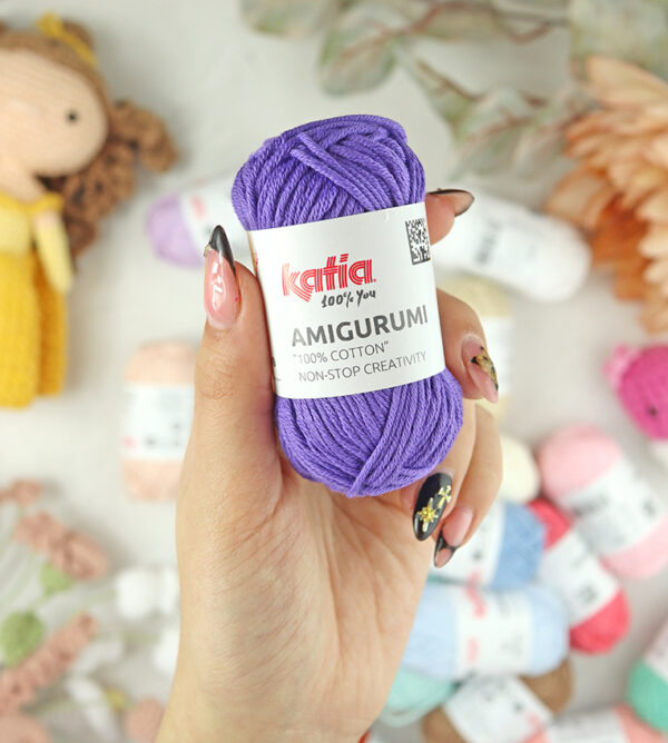 Ovillo Amigurumi 100% algodón Amatista de Katia