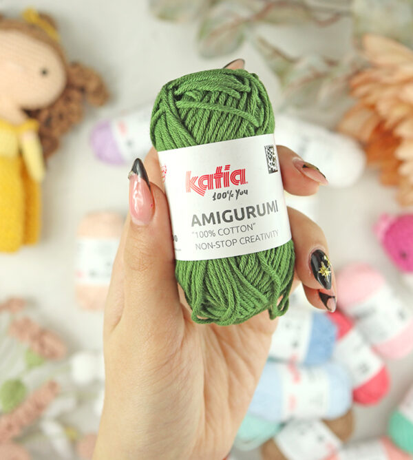 Ovillo Amigurumi 100% algodón Army de Katia