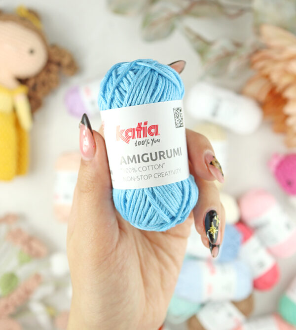 Ovillo Amigurumi 100% algodón Cielo de Katia