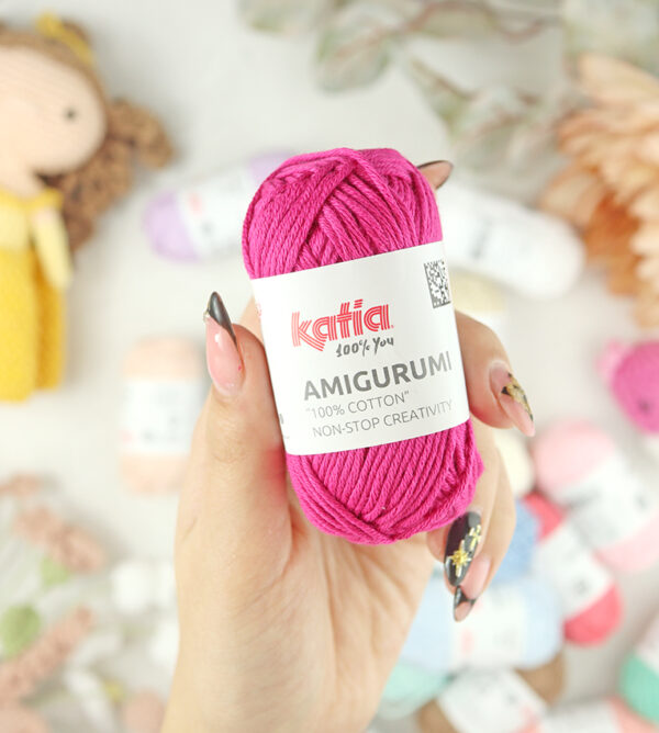 Ovillo Amigurumi 100% algodón Fucsia de Katia