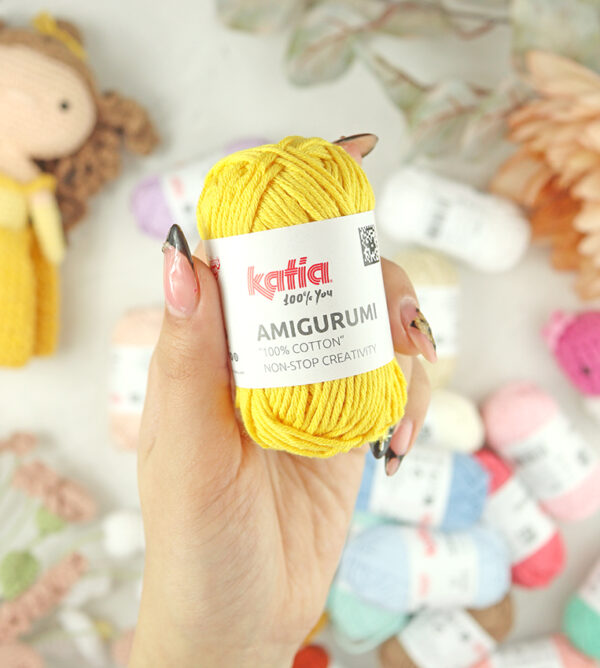 Ovillo Amigurumi 100% algodón Canario de Katia