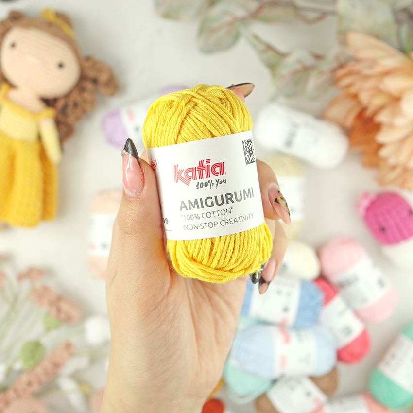 Ovillo Amigurumi 100% algodón Canario de Katia