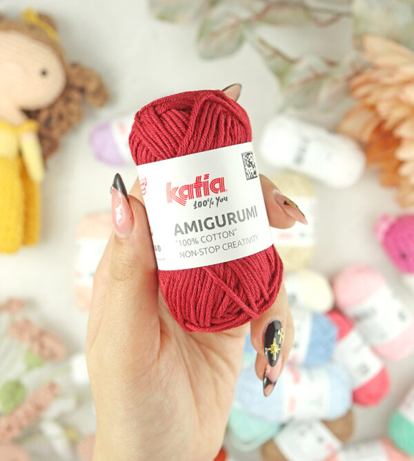 Ovillo Amigurumi 100% algodón Cereza de Katia