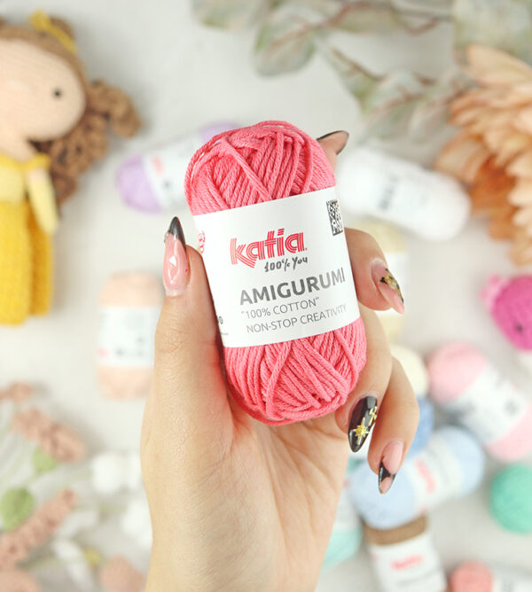 Ovillo Amigurumi 100% algodón Coral de Katia