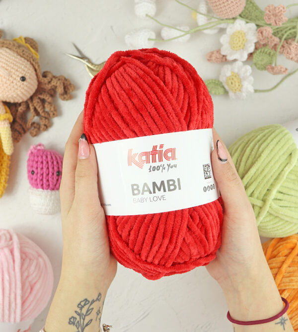 Ovillo Bambi Rojo de Katia