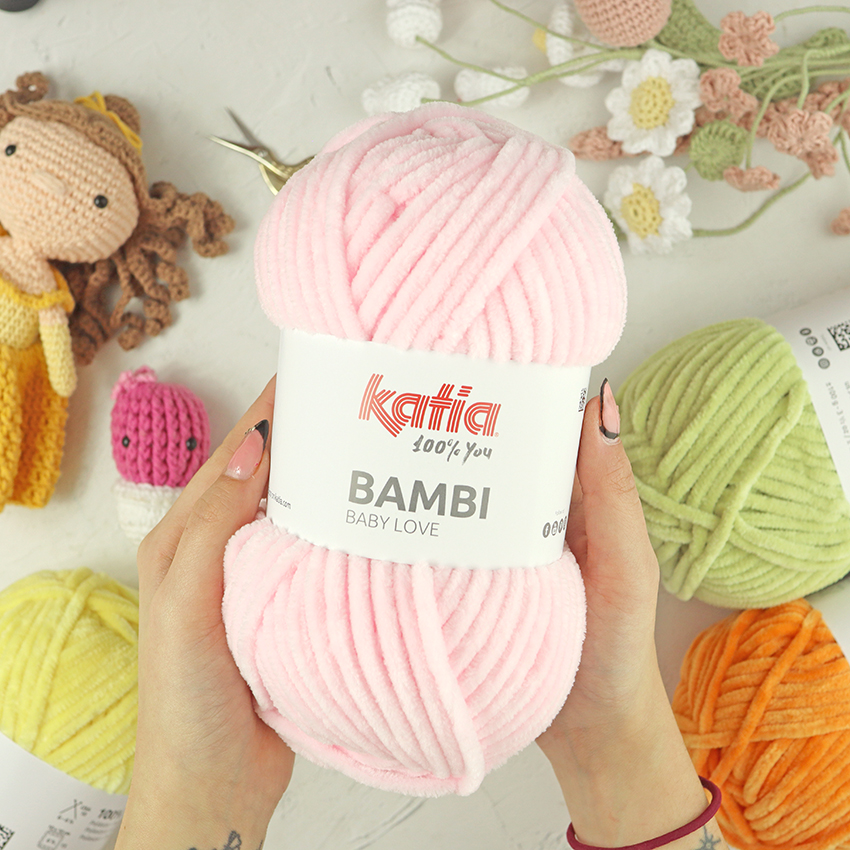 Ovillo Bambi Rosa Bebé de Katia