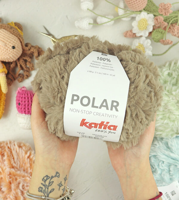 Ovillo Polar Pardo de Katia
