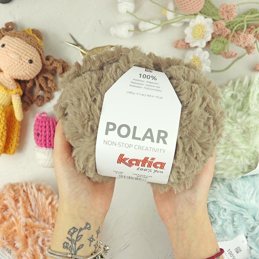 Ovillo Polar Pardo de Katia