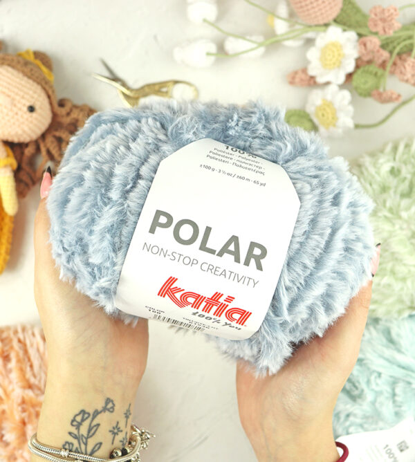 Ovillo Polar Azul Bebé de Katia