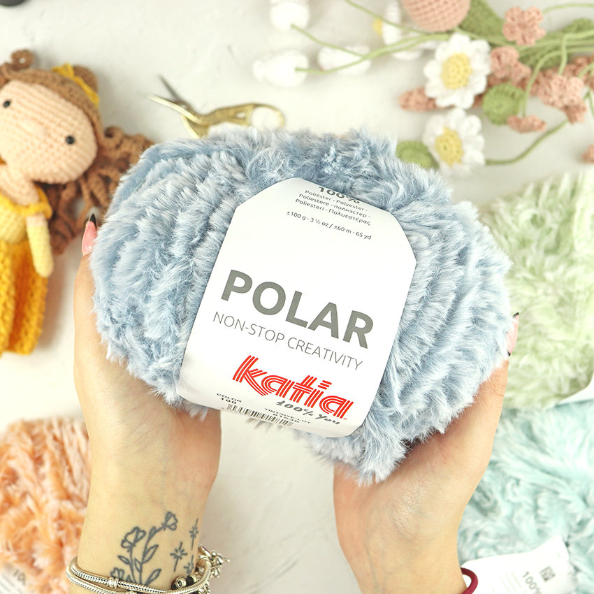 Ovillo Polar Azul Bebé de Katia