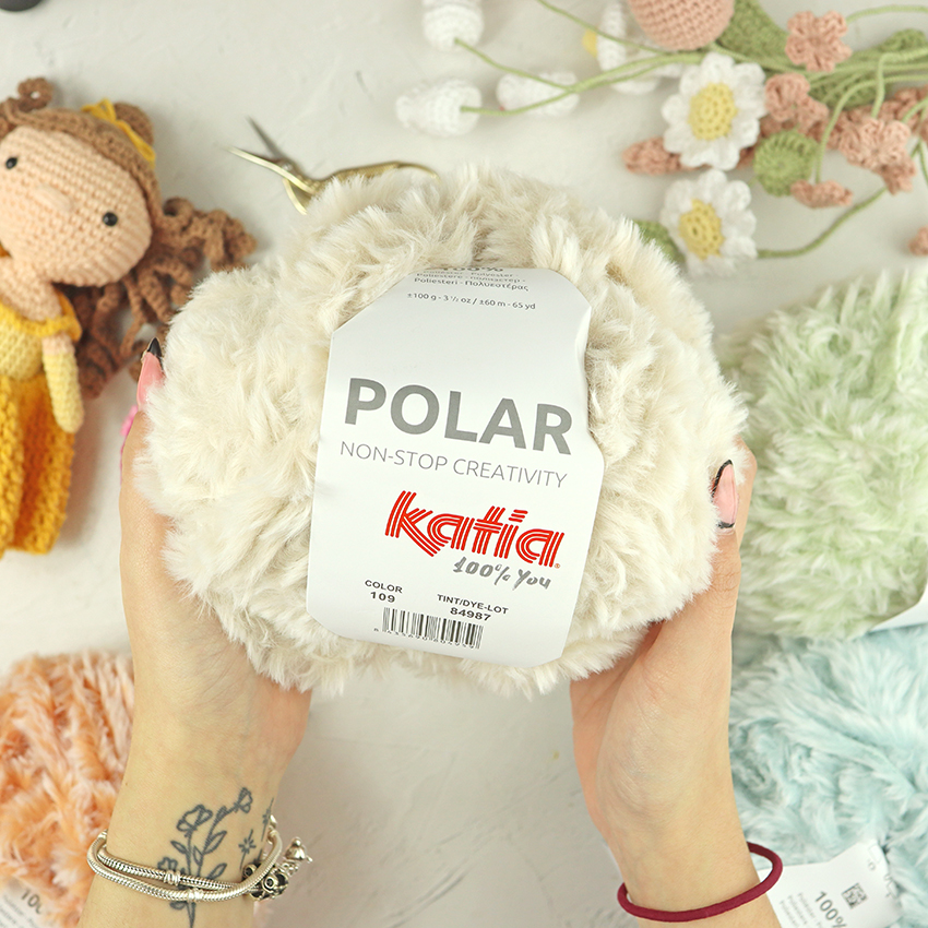 Ovillo Polar Crudo de Katia - Imagen 2